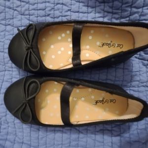 Cat & Jack, size 7, matte black ballet flats